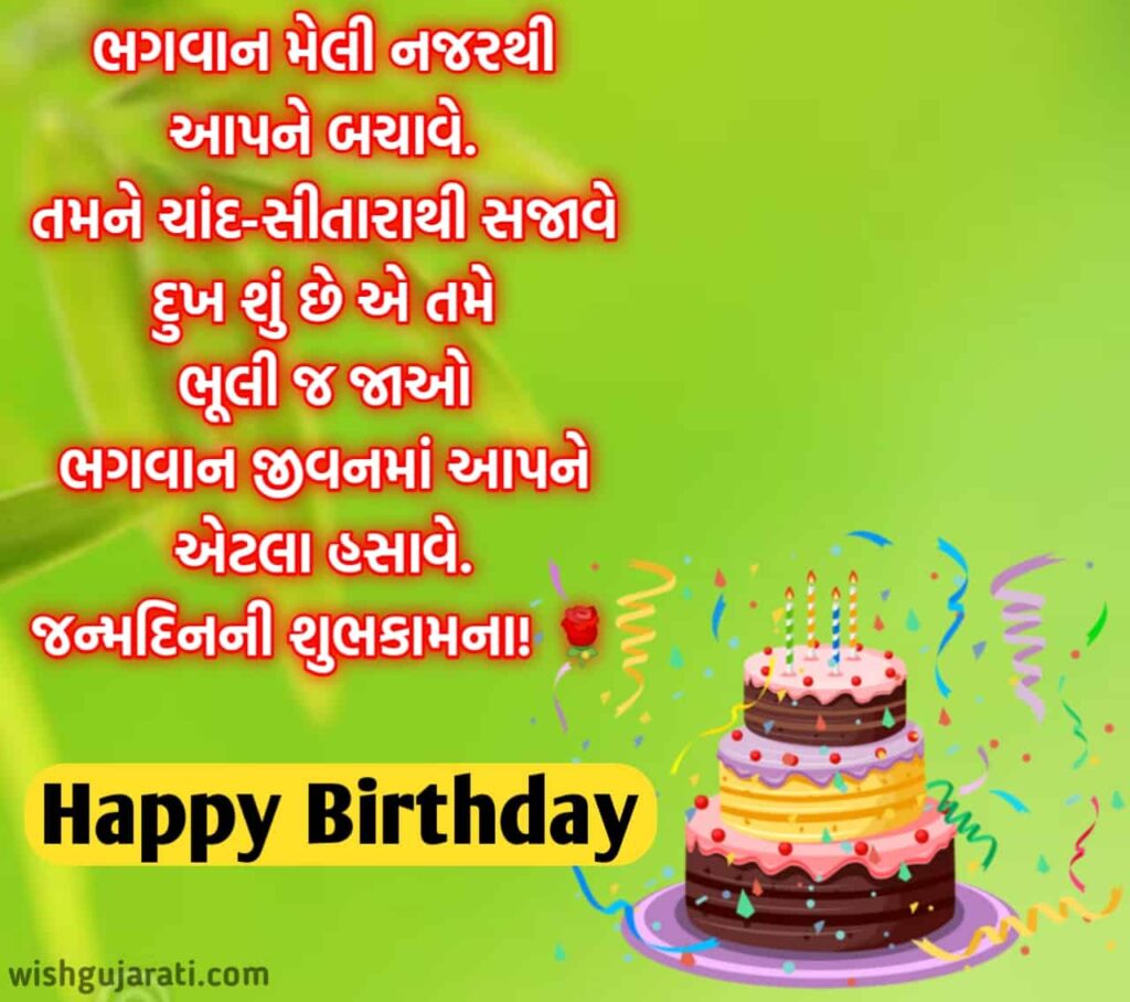 જન્મદિવસ ની શુભકામના સંદેશ